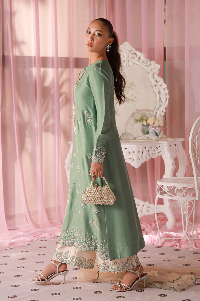 Sera From Nizka By Nida Rehan RTW Hand work Organza 3 Piece Suit Anora - Festive Collection