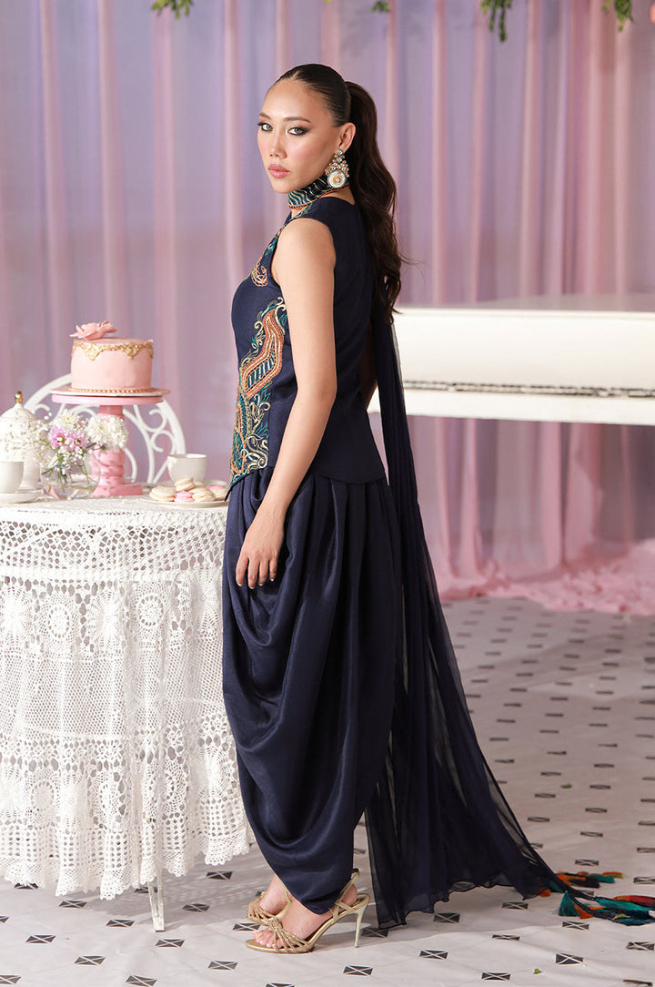 Sera From Nizka By Nida Rehan RTW Embroidered Chiffon 3 Piece Suit Vayra - Festive Collection