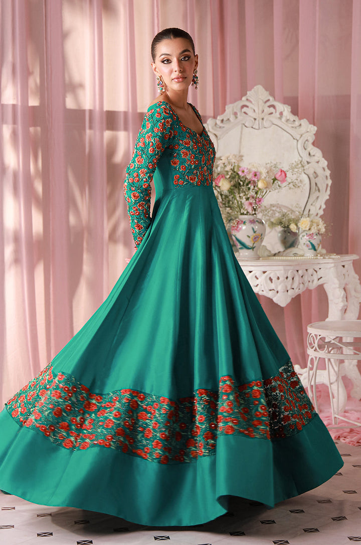 Sera From Nizka By Nida Rehan RTW Embroidered Organza 3 Piece Suit Aurel - Festive Collection