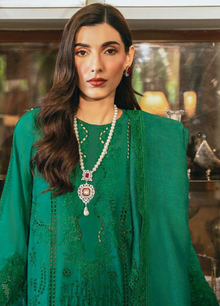 Saira Rizwan Pret Embroidered Lawn 3 Piece Suit SR23E Celeste