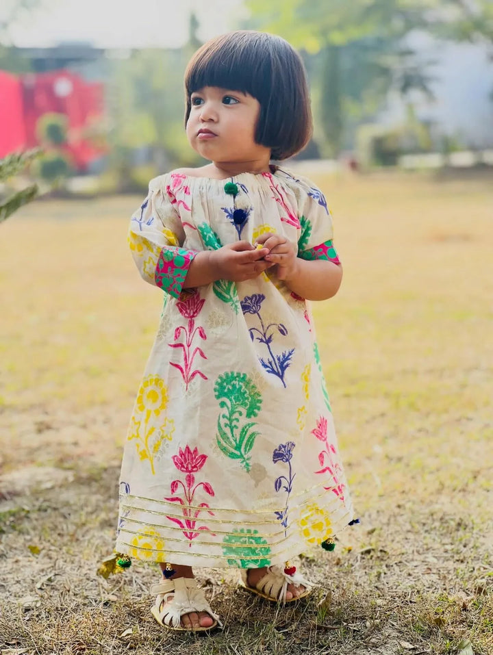 Urban Cut Girls RTW Embroidered Cotton 1 Piece Suit C-K0010 Casual Collection