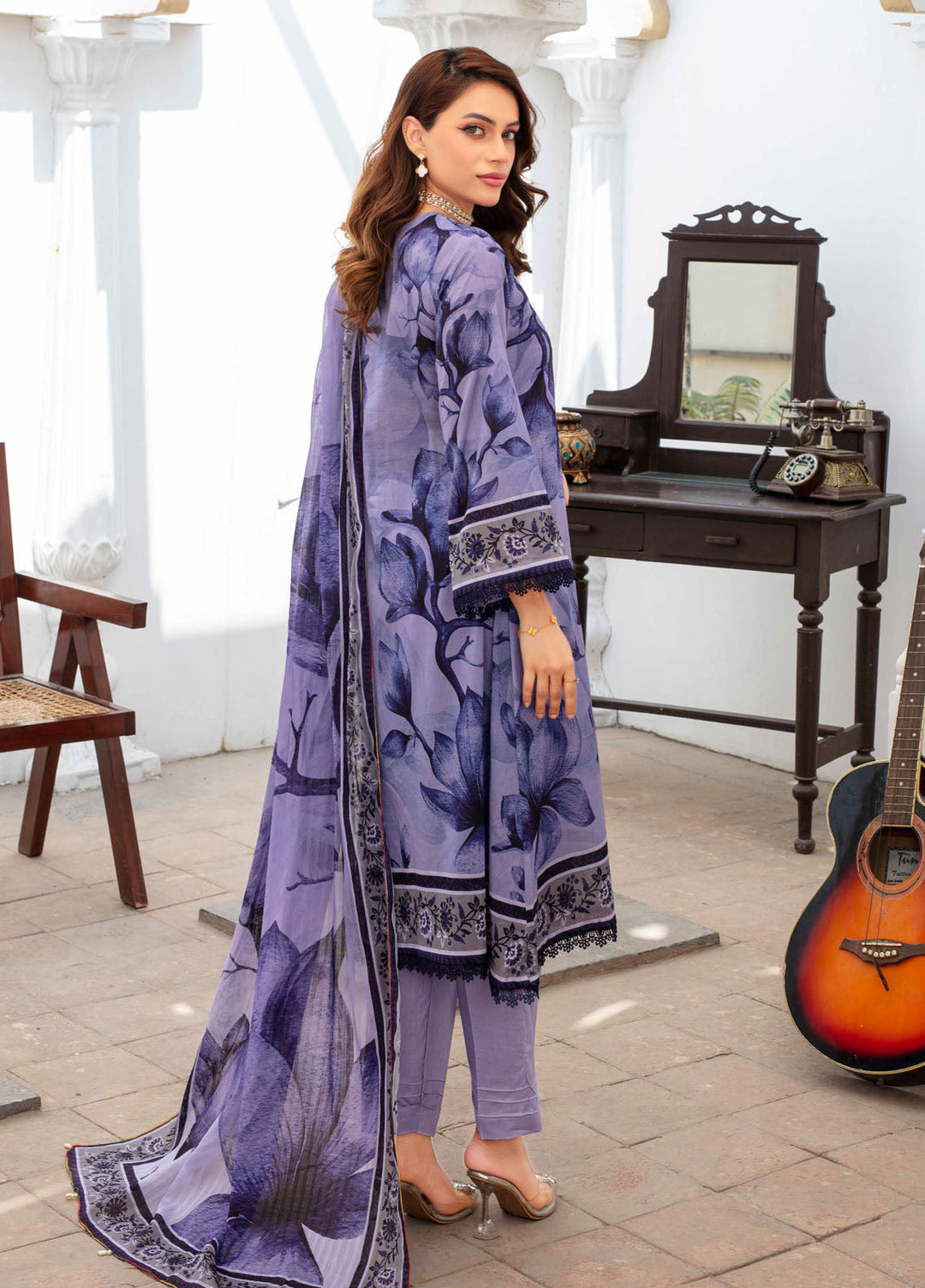Fabiha by Feroza Digital Printed Lawn Suits Unstitched 3 Piece FZ25FDP D-1 - Summer Collection