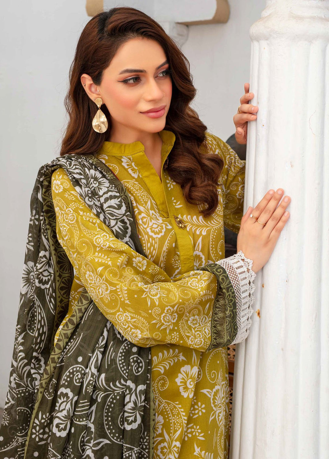 Fabiha by Feroza Digital Printed Lawn Suits Unstitched 3 Piece FZ25FDP D-10 - Summer Collection