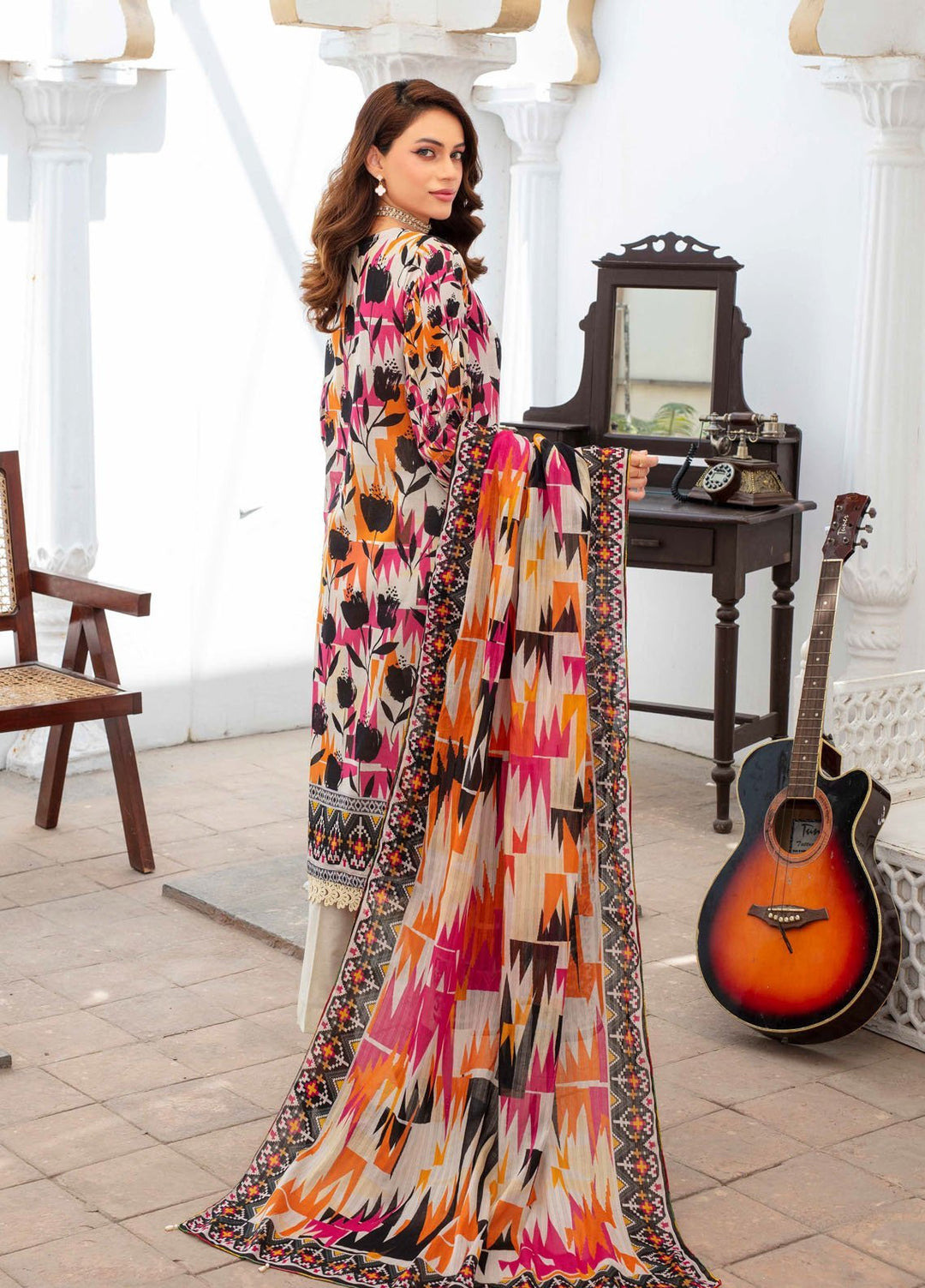 Fabiha by Feroza Digital Printed Lawn Suits Unstitched 3 Piece FZ25FDP D-5 - Summer Collection