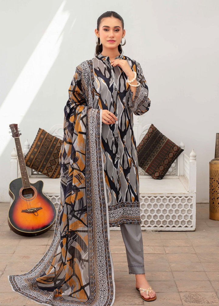 Fabiha by Feroza Digital Printed Lawn Suits Unstitched 3 Piece FZ25FDP D-6 - Summer Collection