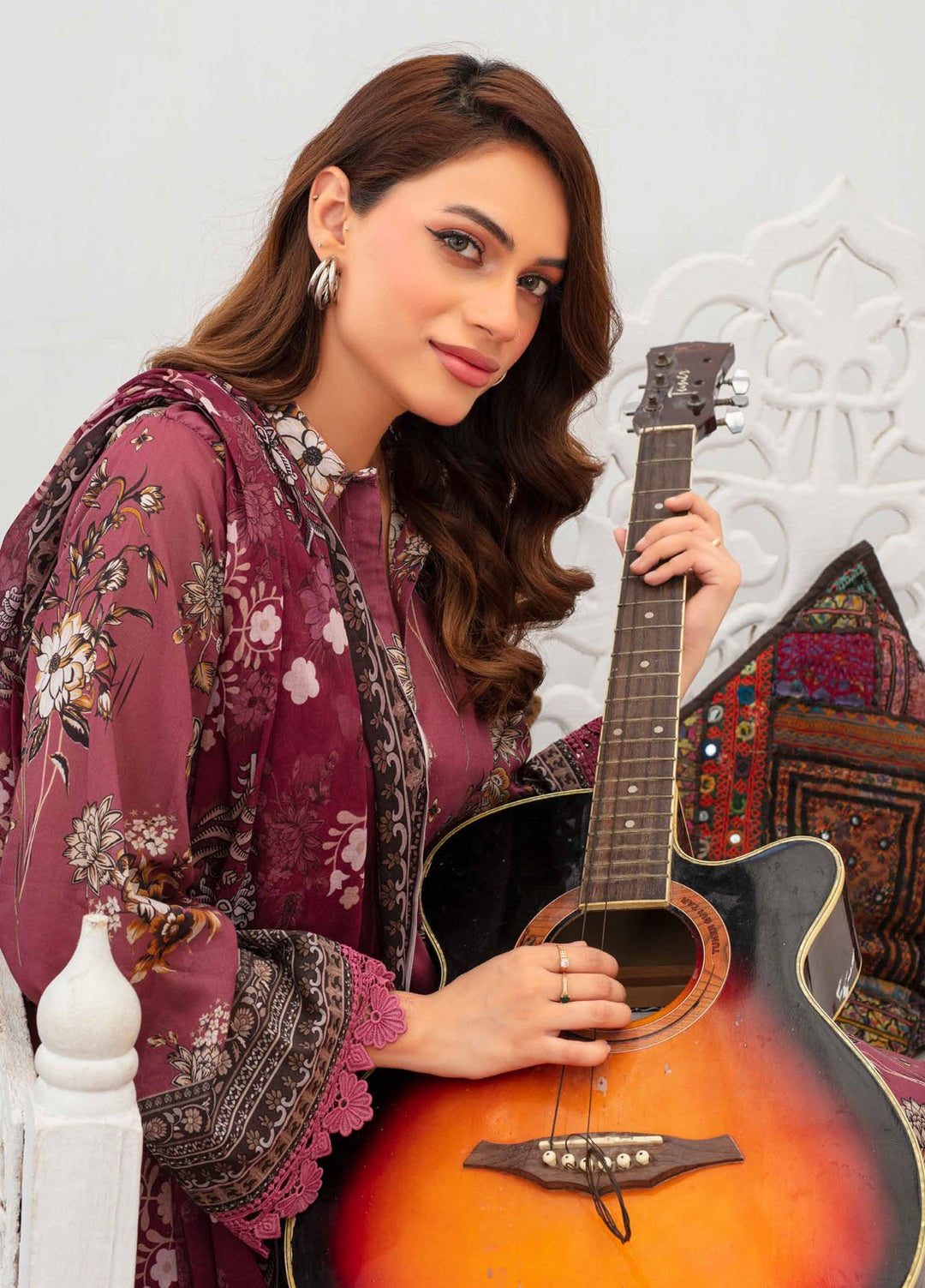 Fabiha by Feroza Digital Printed Lawn Suits Unstitched 3 Piece FZ25FDP D-7 - Summer Collection
