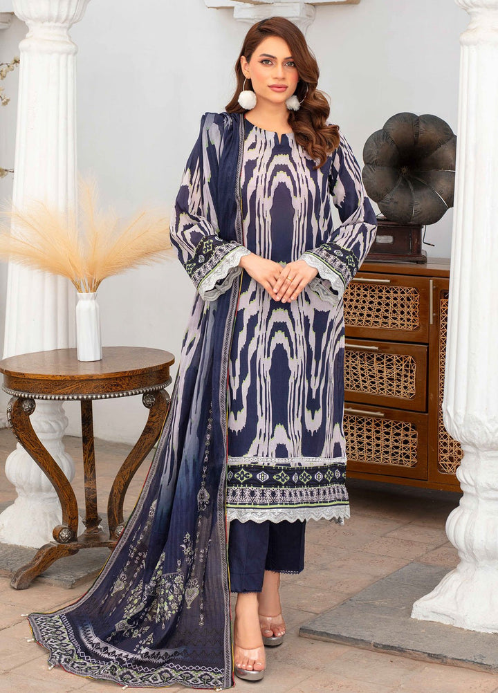 Fabiha by Feroza Digital Printed Lawn Suits Unstitched 3 Piece FZ25FDP D-8 - Summer Collection