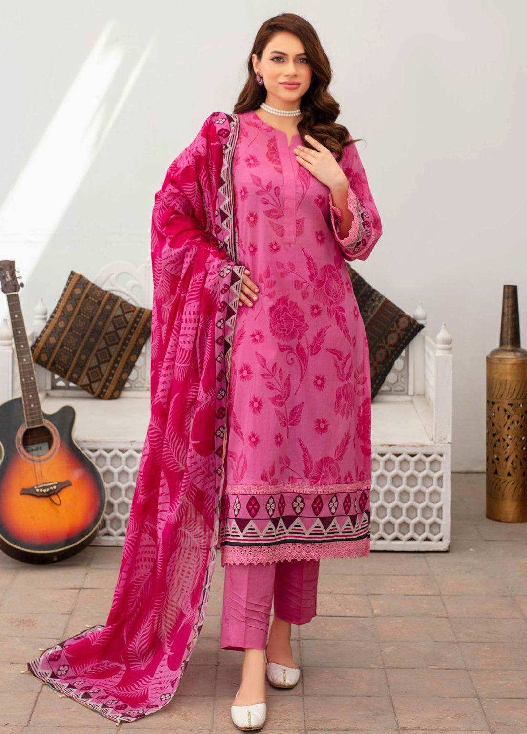 Fabiha by Feroza Digital Printed Lawn Suits Unstitched 3 Piece FZ25FDP D-9 - Summer Collection