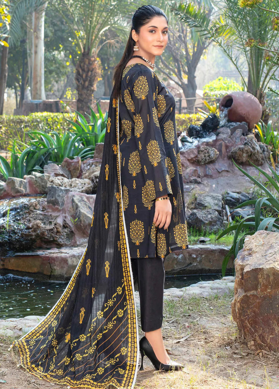 Fabiha by Feroza Printed Lawn Suits Unstitched 3 Piece FZ25FB D-02 - Summer Collection