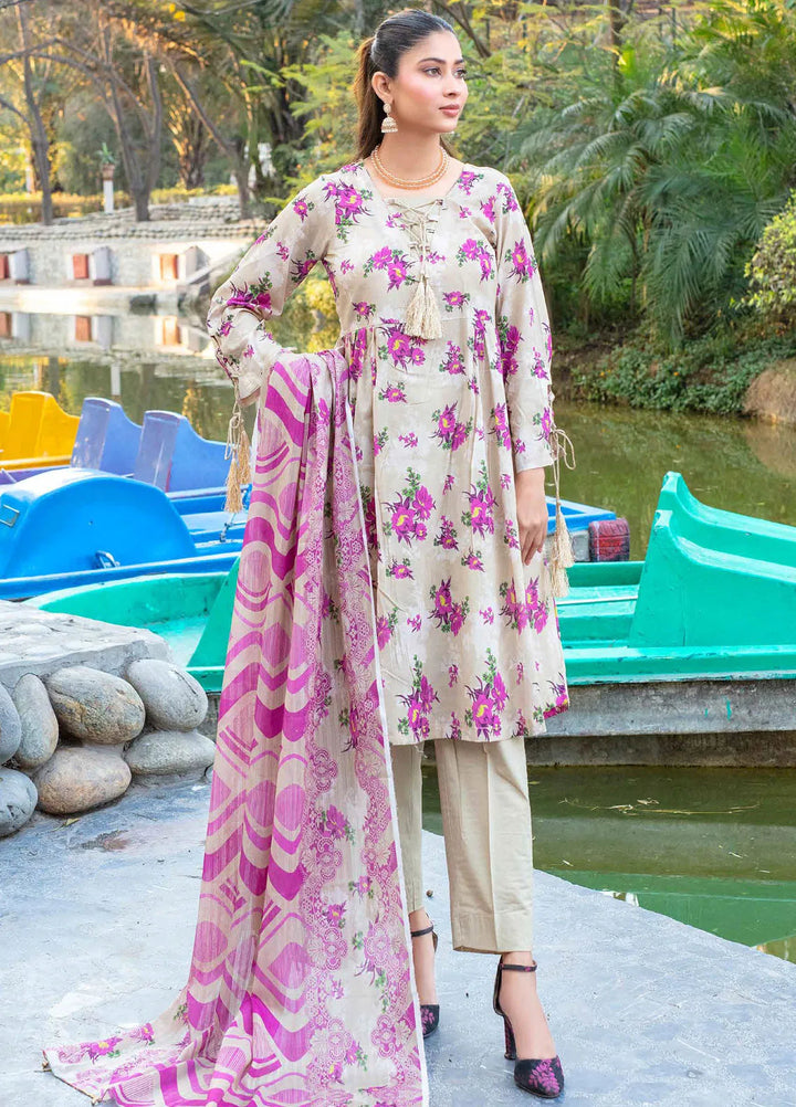 Fabiha by Feroza Printed Lawn Suits Unstitched 3 Piece FZ25FB D-05 - Summer Collection