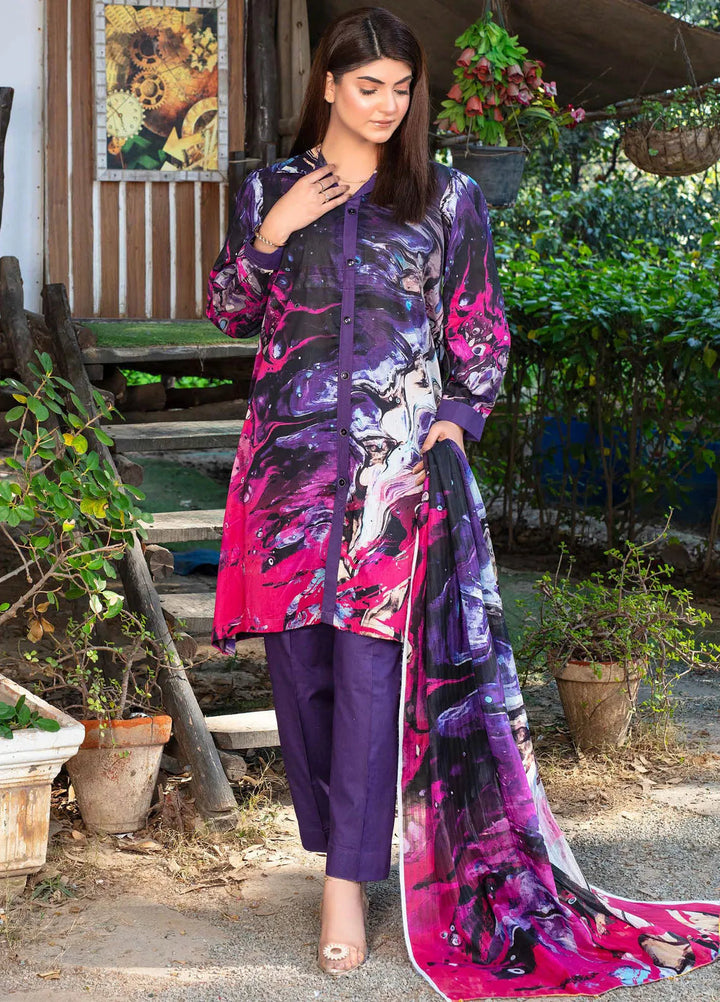 Fabiha by Feroza Printed Lawn Suits Unstitched 3 Piece FZ25FB D-08 - Summer Collection