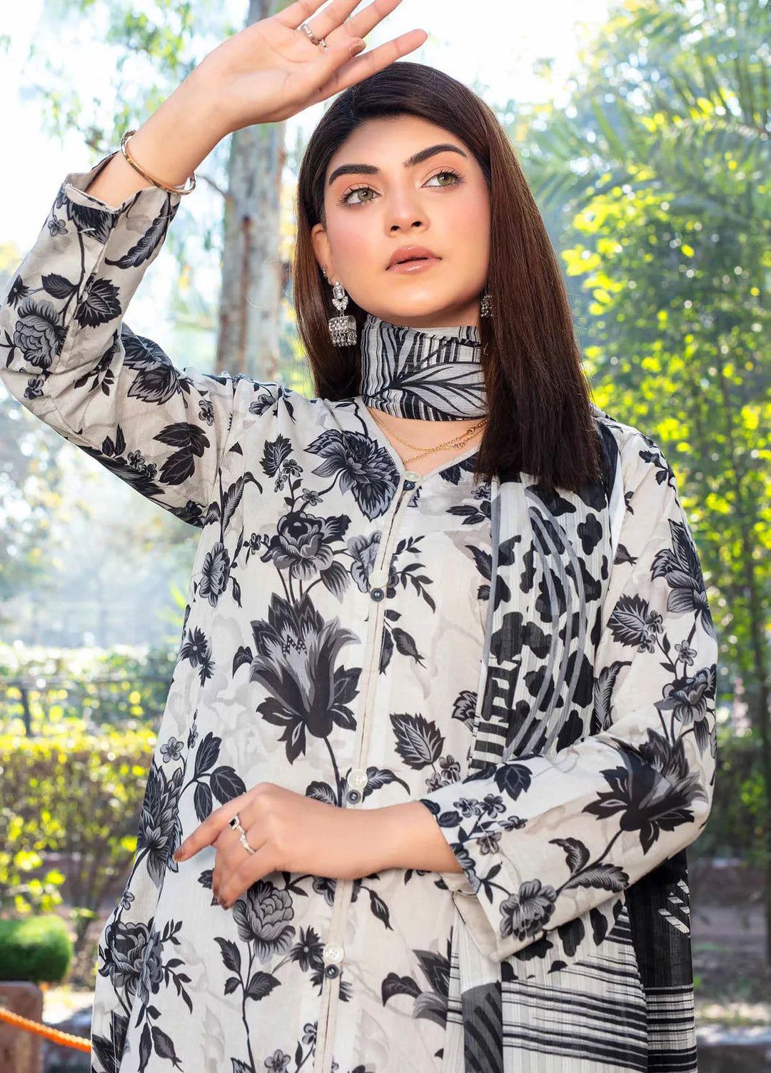 Fabiha by Feroza Printed Lawn Suits Unstitched 3 Piece FZ25FB D-09 - Summer Collection