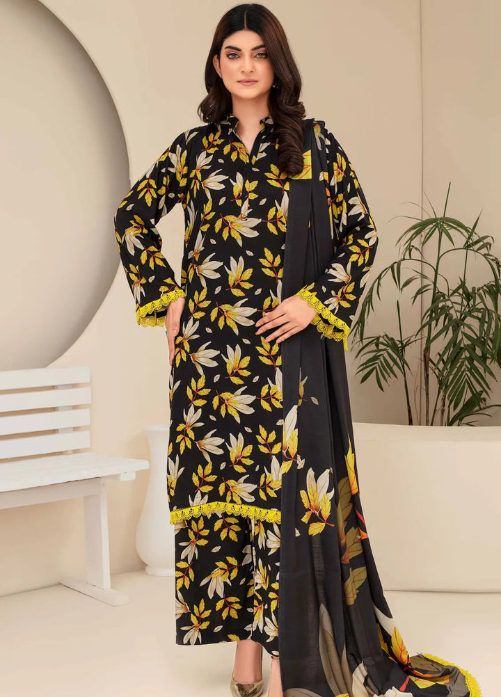 Fabiha By Feroza Printed Linen Suit 3 Piece Unstitched FZ24F D-01 - Summer Collection