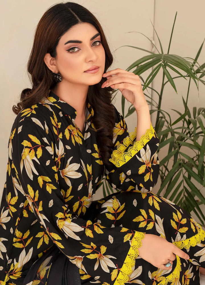 Fabiha By Feroza Printed Linen Suit 3 Piece Unstitched FZ24F D-01 - Summer Collection