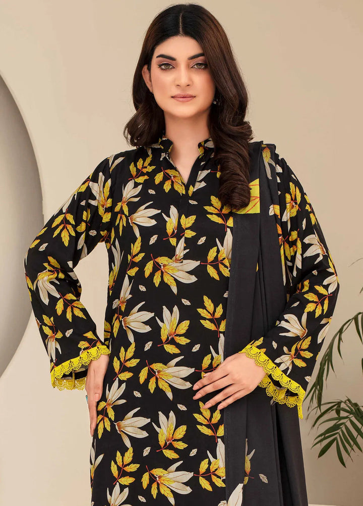 Fabiha By Feroza Printed Linen Suit 3 Piece Unstitched FZ24F D-01 - Summer Collection