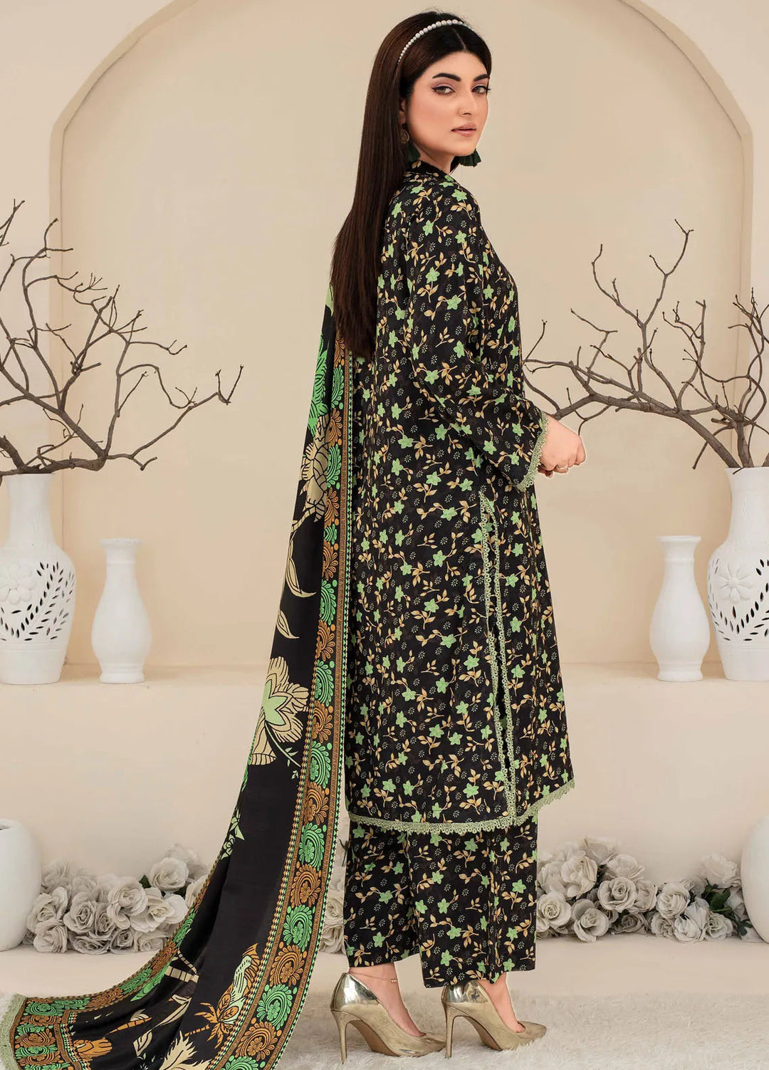 Fabiha By Feroza Printed Linen Suit Unstitched 3 Piece FZ24F D-03 - Summer Collection