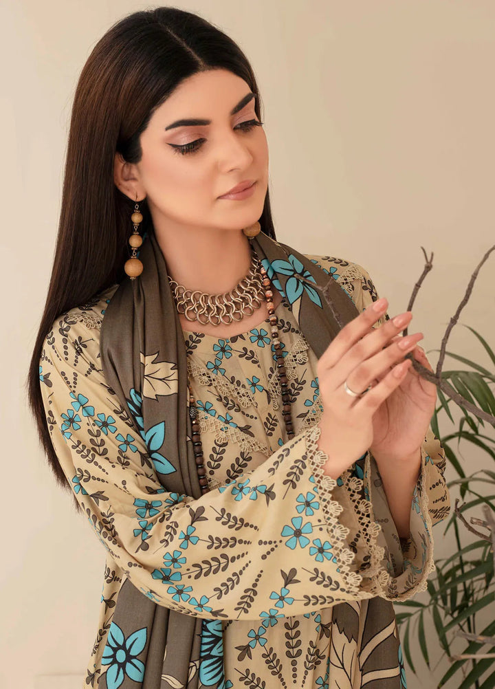 Fabiha By Feroza Printed Linen Suit Unstitched 3 Piece FZ24F D-05 - Summer Collection