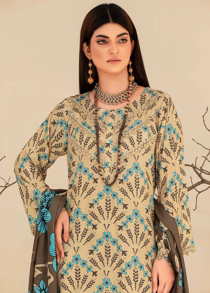 Fabiha By Feroza Printed Linen Suit Unstitched 3 Piece FZ24F D-05 - Summer Collection
