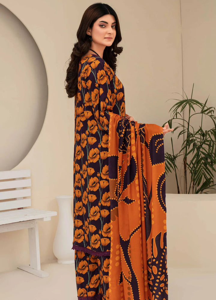 Fabiha By Feroza Printed Linen Suit Unstitched 3 Piece FZ24F D-10 - Summer Collection