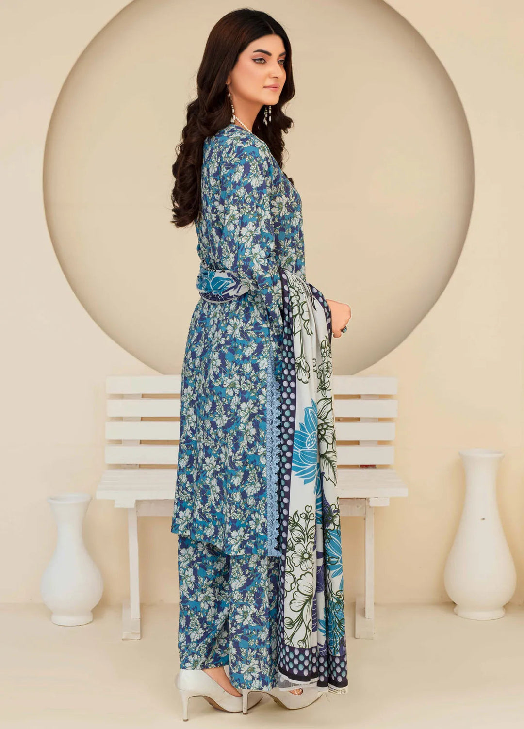 Fabiha By Feroza Printed Linen Suit Unstitched 3 Piece FZ24F D-11 - Summer Collection
