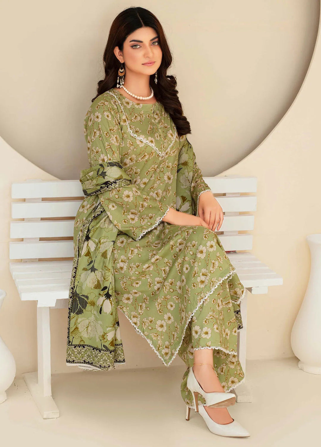 Fabiha By Feroza Printed Linen Suit Unstitched 3 Piece FZ24F D-12 - Summer Collection