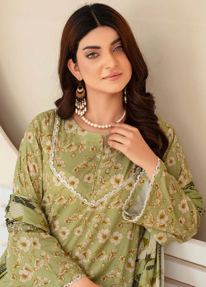 Fabiha By Feroza Printed Linen Suit Unstitched 3 Piece FZ24F D-12 - Summer Collection