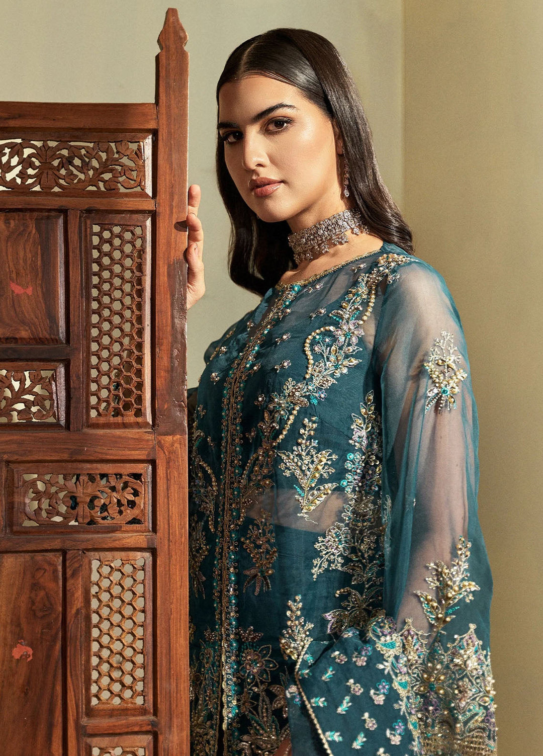 Fabiha Fatima Pret Embroidered Organza 3 Piece Suit Bloom
