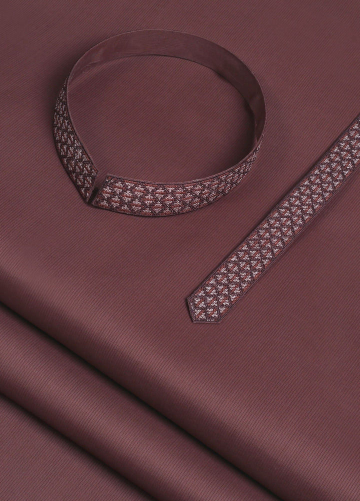 Fabrich Embroidered Suits Unstitched Kurta Shalwar GTS-EK-001 - Mens Collection