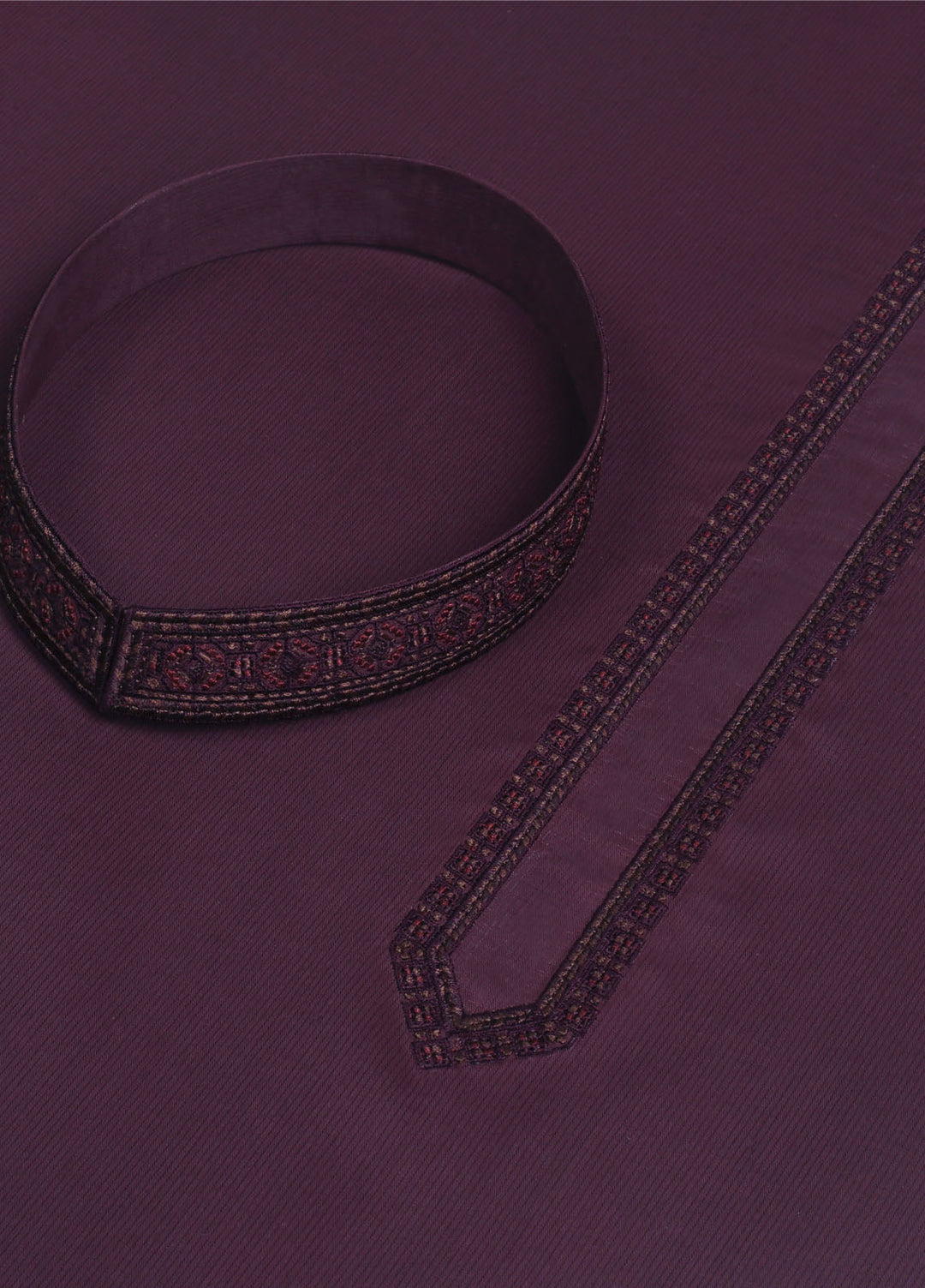 Fabrich Embroidered Suits Unstitched Kurta Shalwar GTS-EK-002 - Mens Collection