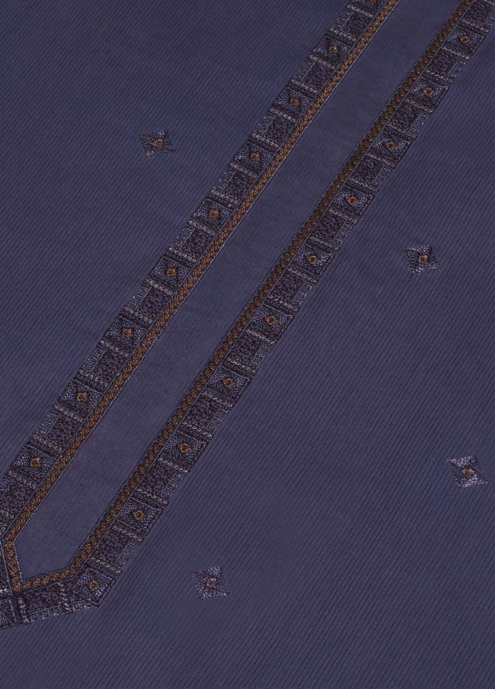 Fabrich Embroidered Suits Unstitched Kurta Shalwar GTS-EK-003 - Mens Collection