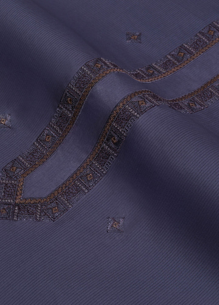 Fabrich Embroidered Suits Unstitched Kurta Shalwar GTS-EK-003 - Mens Collection