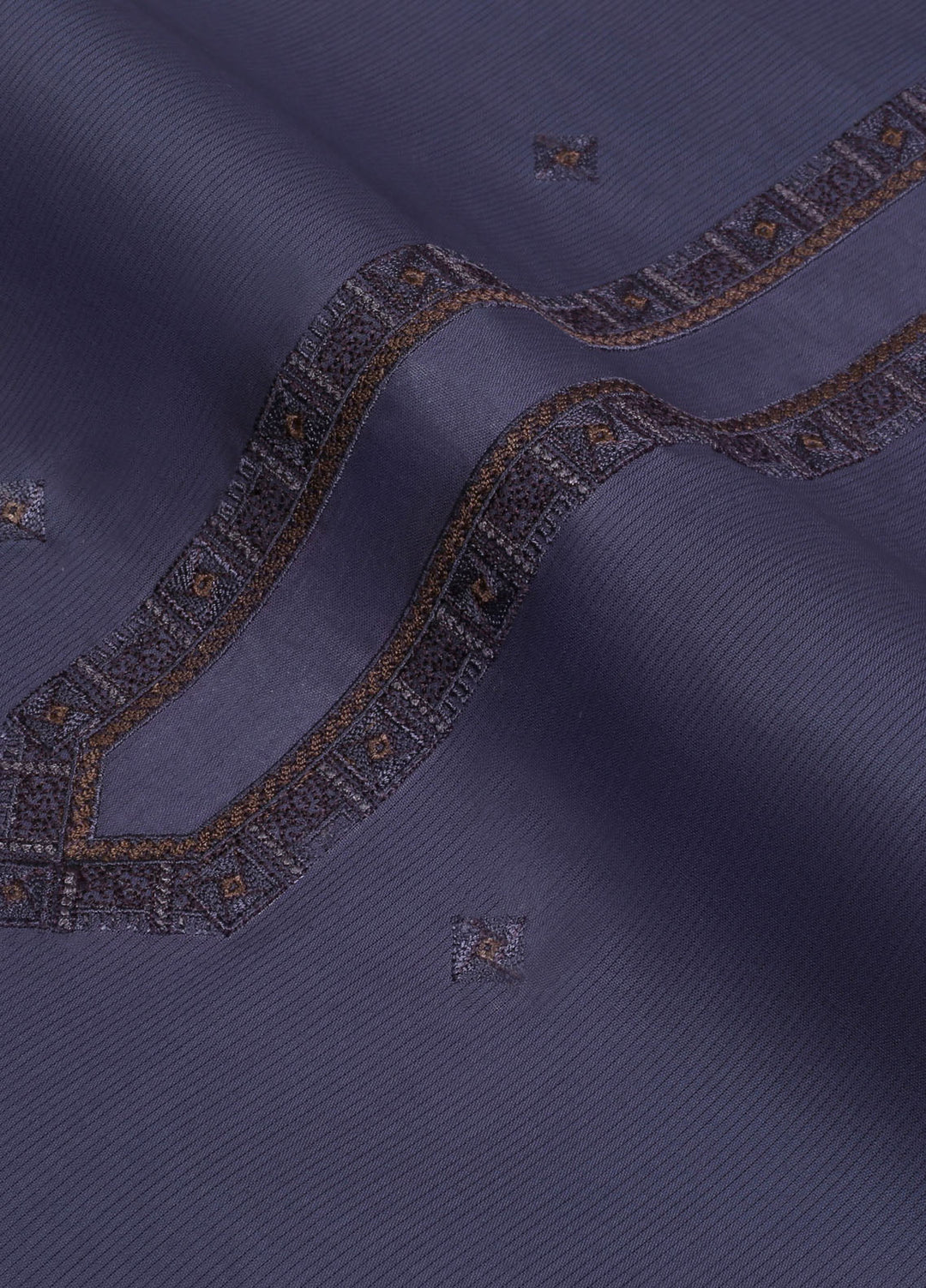 Fabrich Embroidered Suits Unstitched Kurta Shalwar GTS-EK-003 - Mens Collection