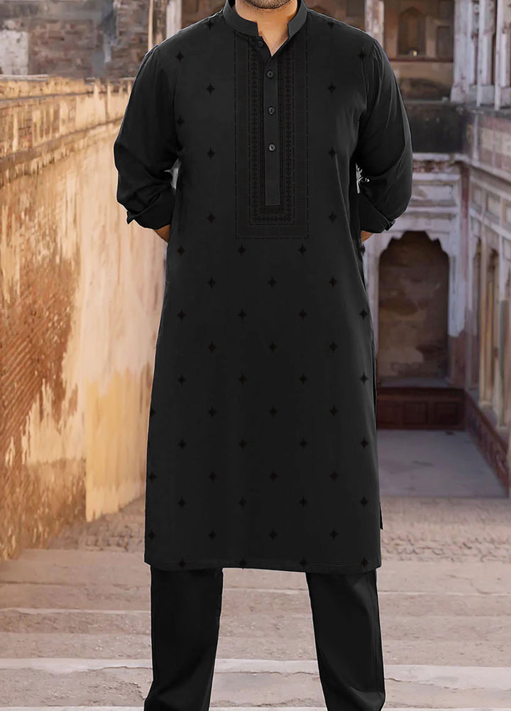 Fabrich Embroidered Suits Unstitched Kurta Shalwar GTS-NF-012 - Mens Collection