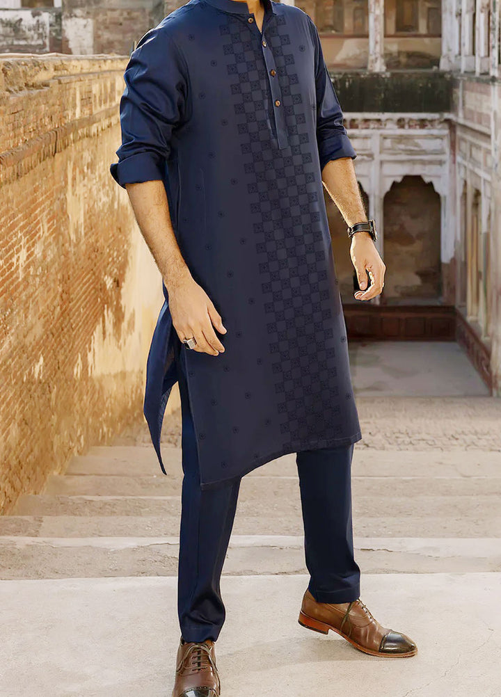 Fabrich Embroidered Suits Unstitched Kurta Shalwar GTS-NF-013 - Mens Collection