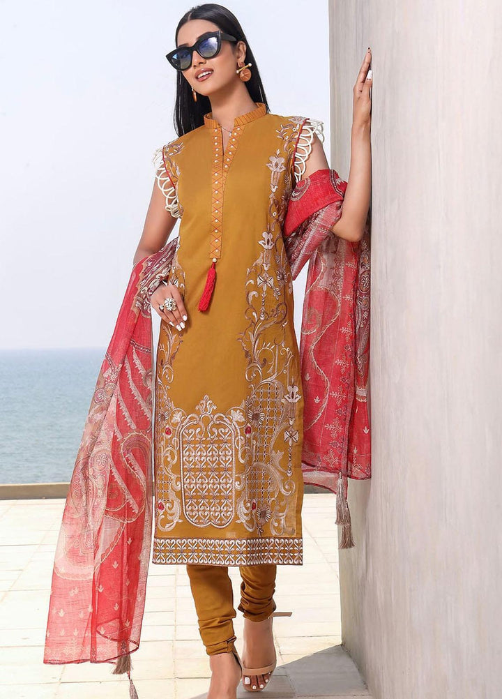 Faha By Khas Embroidered Lawn Suits Unstitched 3 Piece KHS23F KCNE-1781 - Summer Collection