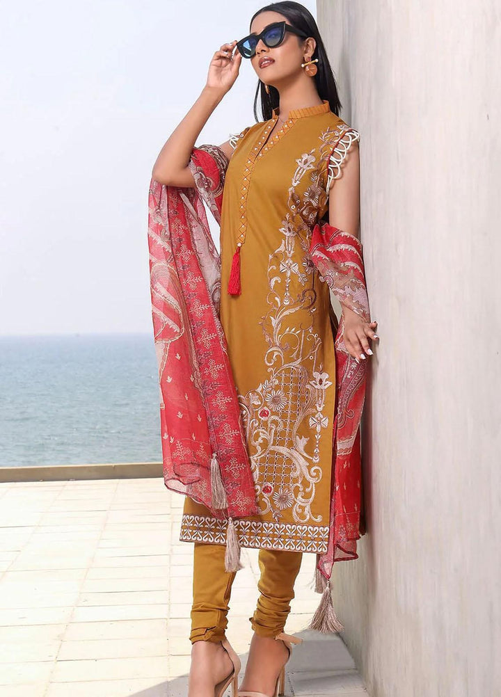 Faha By Khas Embroidered Lawn Suits Unstitched 3 Piece KHS23F KCNE-1781 - Summer Collection