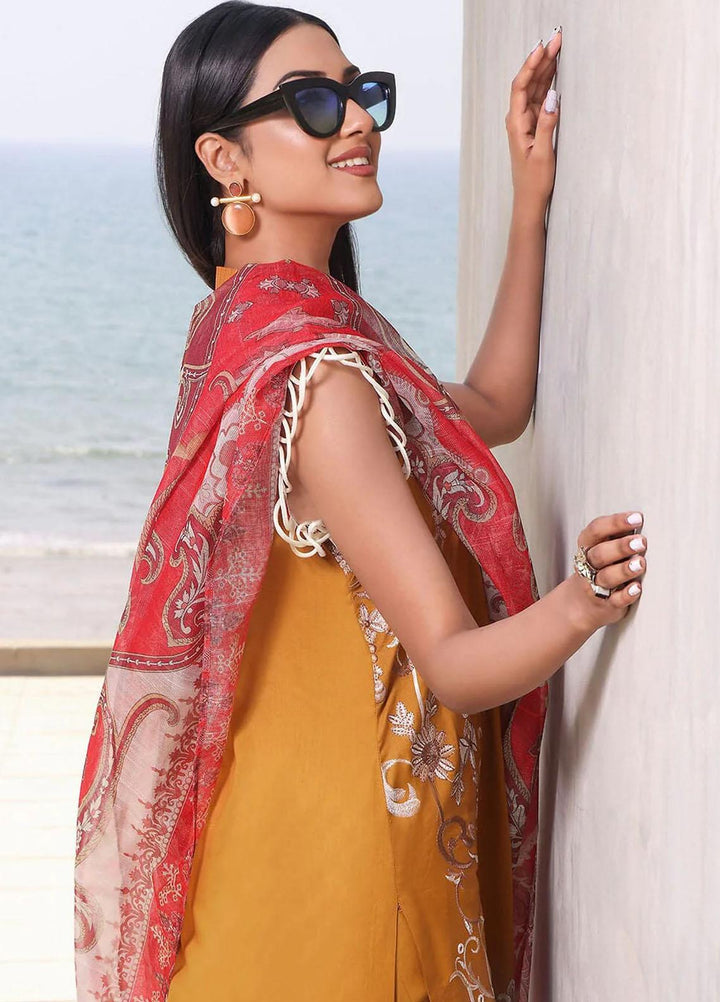 Faha By Khas Embroidered Lawn Suits Unstitched 3 Piece KHS23F KCNE-1781 - Summer Collection