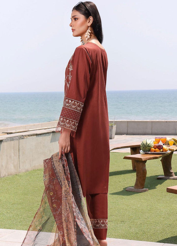 Faha By Khas Embroidered Lawn Suits Unstitched 3 Piece KHS23F KCNE-1783 - Summer Collection
