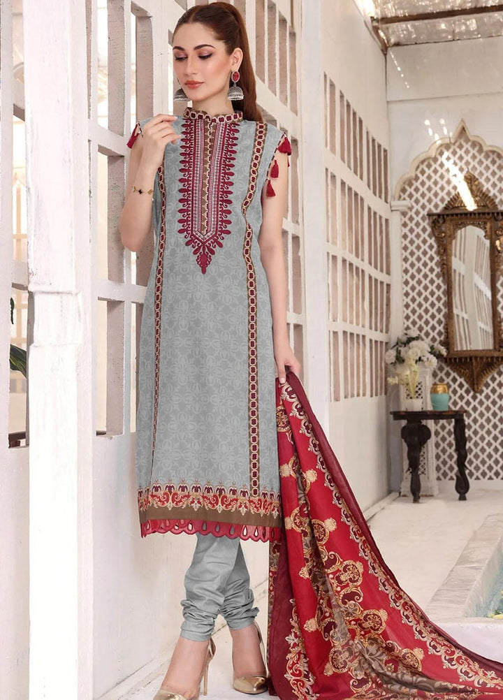 Faha By Khas Embroidered Lawn Suits Unstitched 3 Piece KHS23F KL-1792 - Summer Collection