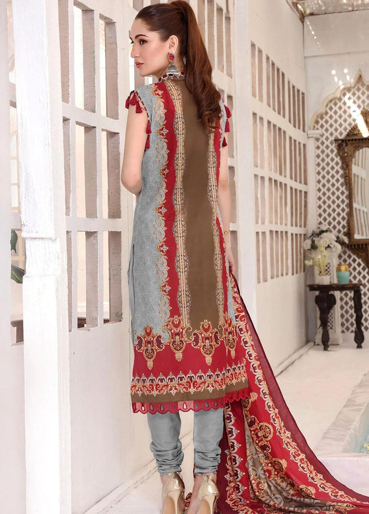 Faha By Khas Embroidered Lawn Suits Unstitched 3 Piece KHS23F KL-1792 - Summer Collection