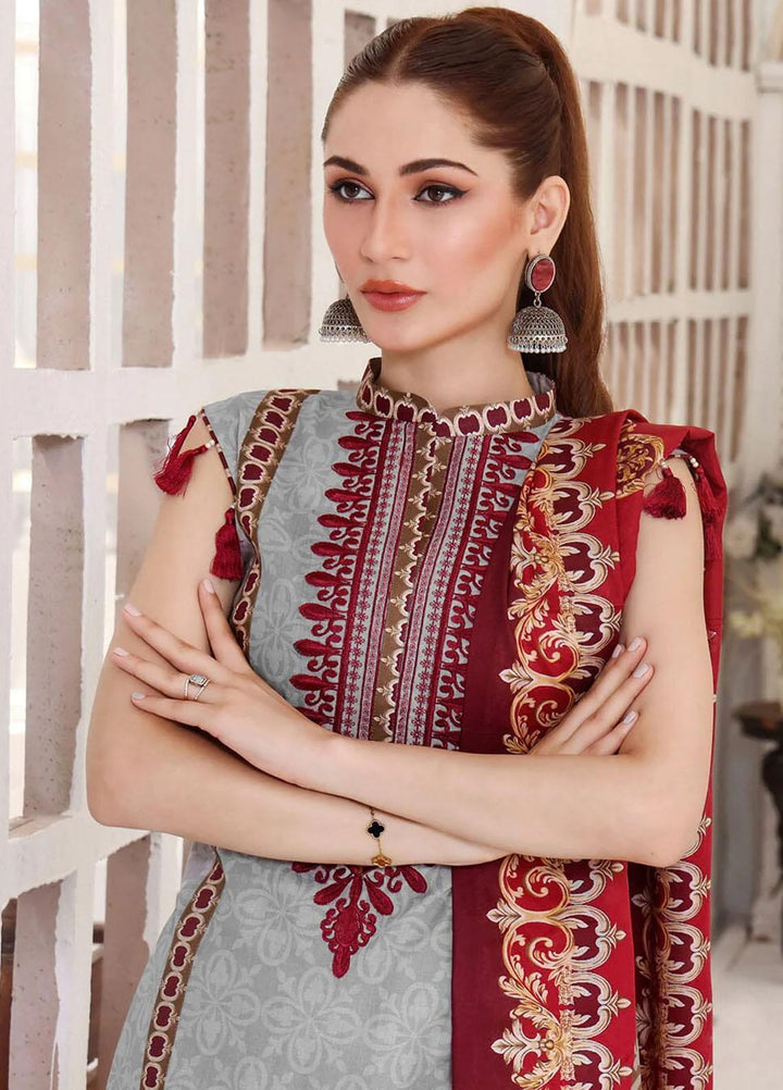 Faha By Khas Embroidered Lawn Suits Unstitched 3 Piece KHS23F KL-1792 - Summer Collection