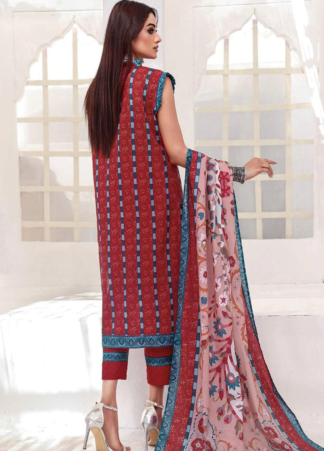 Faha By Khas Embroidered Lawn Suits Unstitched 3 Piece KHS23F KL-1794 - Summer Collection