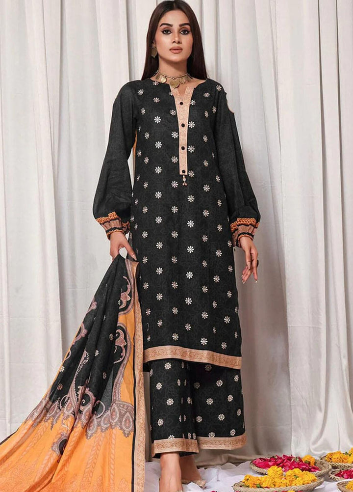 Faha By Khas Embroidered Lawn Suits Unstitched 3 Piece KHS23F KL-1796 - Summer Collection