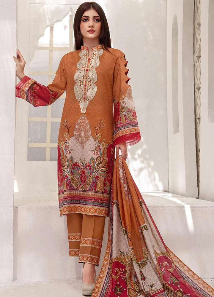 Faha By Khas Embroidered Lawn Suits Unstitched 3 Piece KHS23F KL-1798 - Summer Collection