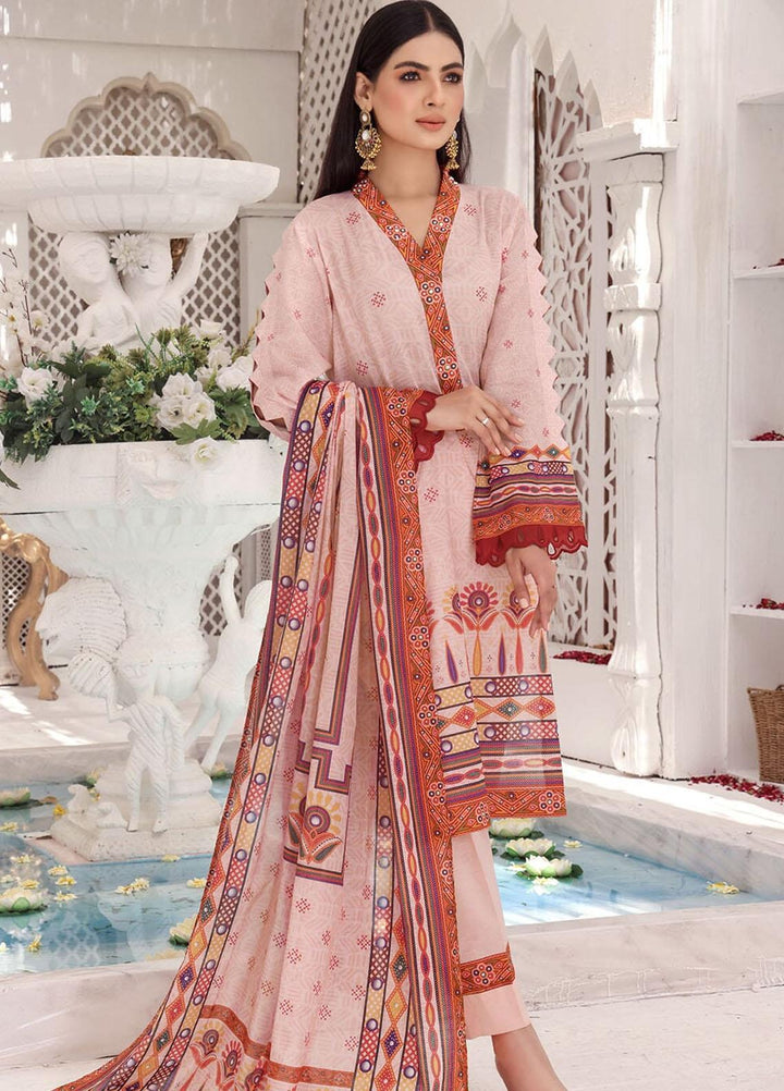 Faha By Khas Printed Lawn Suits Unstitched 3 Piece KHS23F KLA-1801 - Summer Collection
