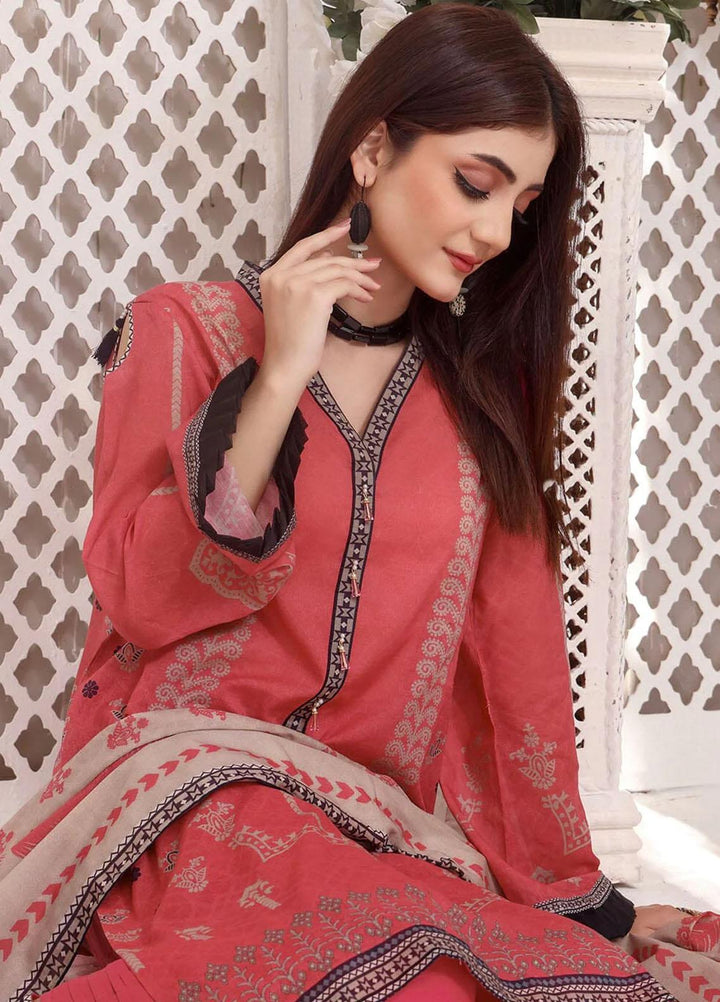 Faha By Khas Printed Lawn Suits Unstitched 3 Piece KHS23F KLA-1803 - Summer Collection