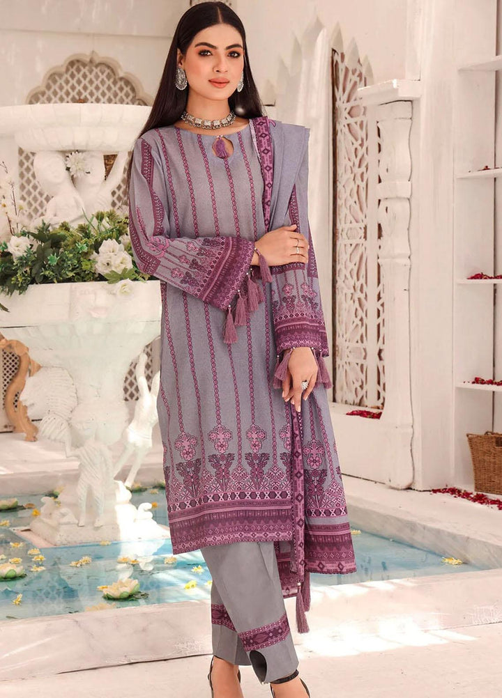 Faha By Khas Printed Lawn Suits Unstitched 3 Piece KHS23F KLA-1805 - Summer Collection