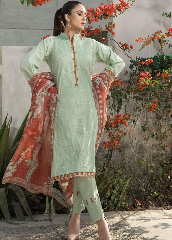 Faha By Khas Embroidered Lawn Suits Unstitched 3 Piece KHS23F KOE-1776 - Summer Collection