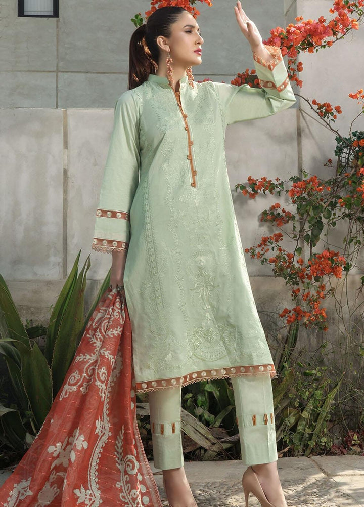 Faha By Khas Embroidered Lawn Suits Unstitched 3 Piece KHS23F KOE-1776 - Summer Collection