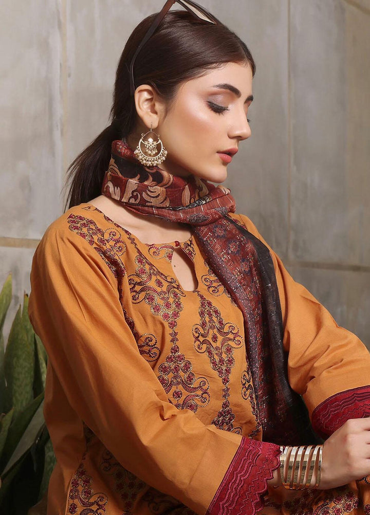 Faha By Khas Embroidered Lawn Suits Unstitched 3 Piece KHS23F KOE-1777 - Summer Collection